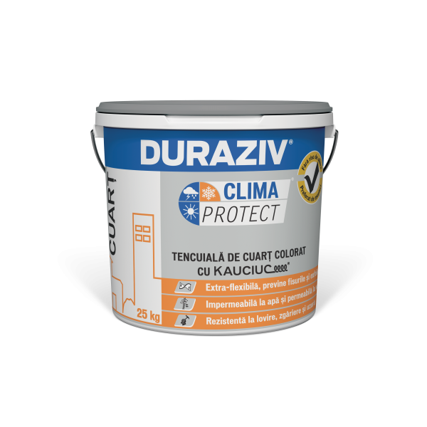 Tencuiala decorativa Clima Protect, Cuart, cod 07, 25 kg, Duraziv