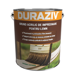 Grund acrilic de impregnare pentru lemn Duraziv,  2.5 l