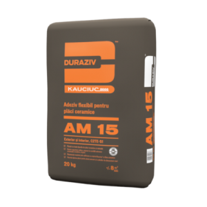 Adeziv flexibil pentru placari ceramice la exterior, AM15, 20 Kg, Duraziv