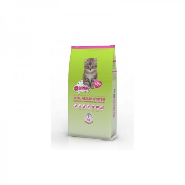 Mancare uscata pentru pisici CAT QPK 33, Quick Paw Premium Kitten, 1 Kg, Quicker