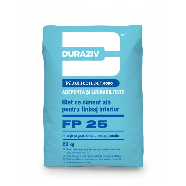 Glet finisare interior FP 25, 20 kg, Duraziv