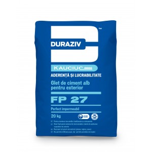 Glet ciment alb finisaj exterior FP 27, 20 kg, Duraziv