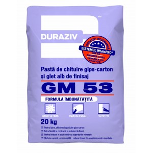 Pasta chituire gips carton GM 53, 20 kg, Duraziv