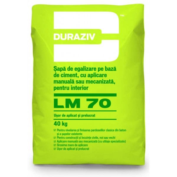 Sapa de egalizare LM 70, 40 kg, Duraziv