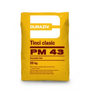 Tinci gri finisaj PM 43, 25 kg, Duraziv