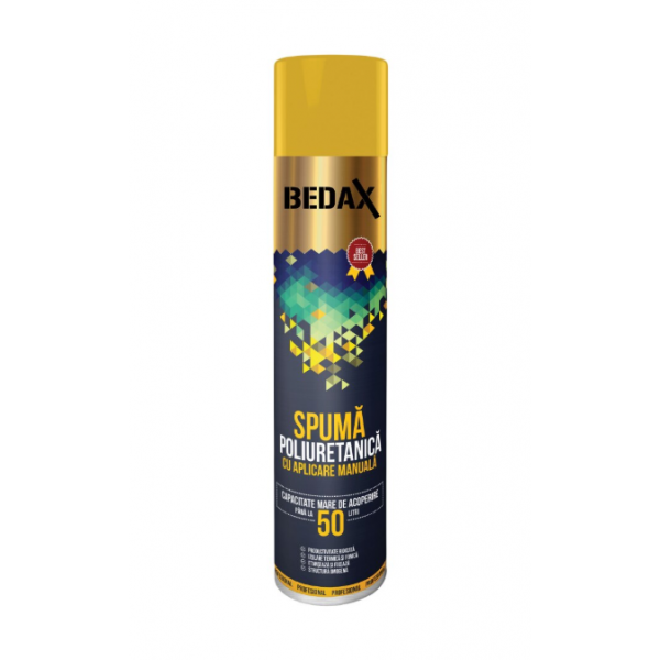 Adeziv poliuretanic pentru polistiren BEDAX interior / exterior, aplicare manuala, 750 ml