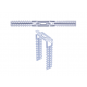 Brida multipla C, Atlantic, Technogips, 200 mm x 0,8 mm, otel galvanizat, 100 bucati per cutie