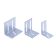 Coltar metalic Techogips pentru profil UA100mm