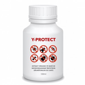 Extract organic pe baza de microorganisme împotriva dăunătorilor din curte, Y-Protect, 100 ml, SemPlus