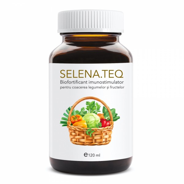 Biofortificant imunostimulator pentru coacerea legumelor si fructelor SELENA.TEQ (doza pentru 1000 mp - vol. 120 ml)