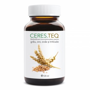 Biofortificant imunostimulator pentru grau, orz, ovaz si triticale CERES.TEQ (doza 1ha - vol. 120 ml)
