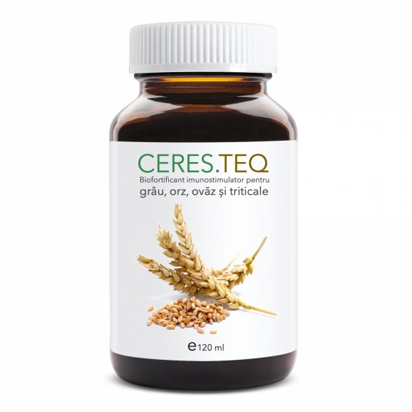 Biofortificant imunostimulator pentru grau, orz, ovaz si triticale CERES.TEQ (doza 1ha - vol. 120 ml)