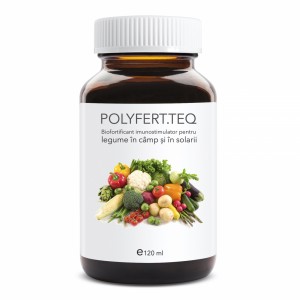 Biofortificant imunostimulator pentru legume in camp si solarii, arbusti si pomi fructiferi, POLYFERT.TEQ, 120 ml, SemPlus
