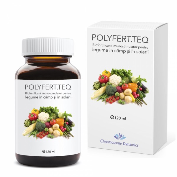 Biofortificant imunostimulator pentru legume in camp si solarii, arbusti si pomi fructiferi, POLYFERT.TEQ, 120 ml, SemPlus