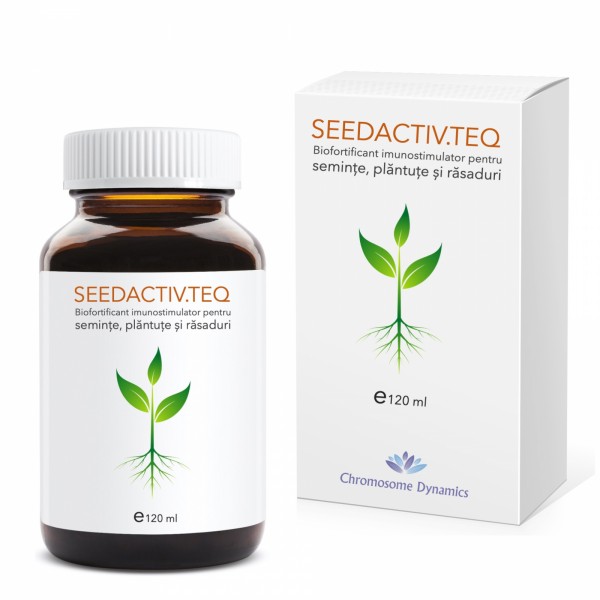 Biofortificant imunostimulator pentru seminte, plantute si rasaduri SEEDACTIV.TEQ (doza cu vol. 120 ml)