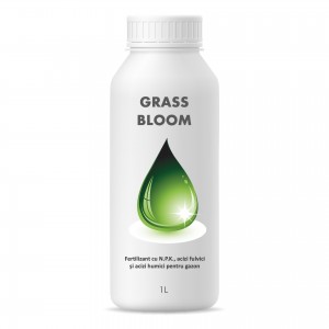 Fertilizant EC special pentru gazonul din curte, Grass Bloom, 1 litru, SemPlus