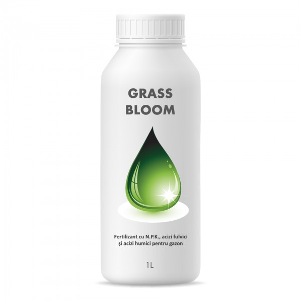 Fertilizant EC special pentru gazonul din curte, Grass Bloom, 1 litru, SemPlus