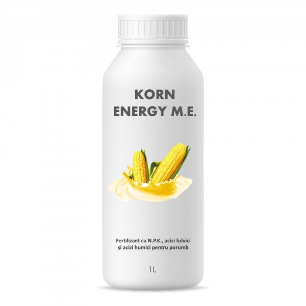 Fertilizant cu NPK, acizi humici si acizi fulvici pentru porumb, Korn Energy M.E., 1 litru, SemPlus