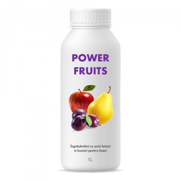 Ingrasamant cu humat de potasiu pentru livezi, Power Fruits, 1 litru, SemPlus