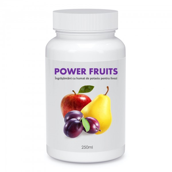 Ingrasamant cu humat de potasiu pentru livezi, Power Fruits, 250 ml, SemPlus