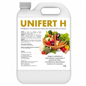 Fertilizant universal pentru toate tipurile de culturi vegetale Unifert H, 10 litri, SemPlus