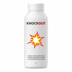 Extract organic impotriva larvelor de muste (viermi) si a daunatorilor de grajd, Knockout, 1 litru, SemPlus