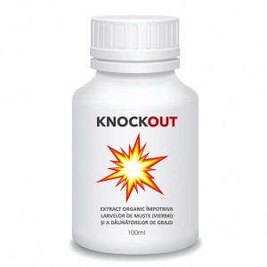 Extract organic impotriva larvelor de muste (viermi) si a daunatorilor de grajd, Knockout, 100 ml, SemPlus