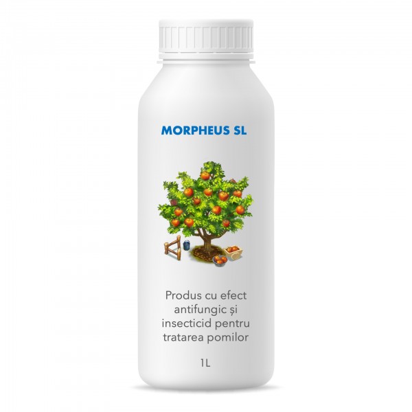 Produs cu efect antifungic și insecticid pentru pomi și arbuști fructiferi (fara continut de ulei mineral), Morpheus SL, 1 litru, SemPlus