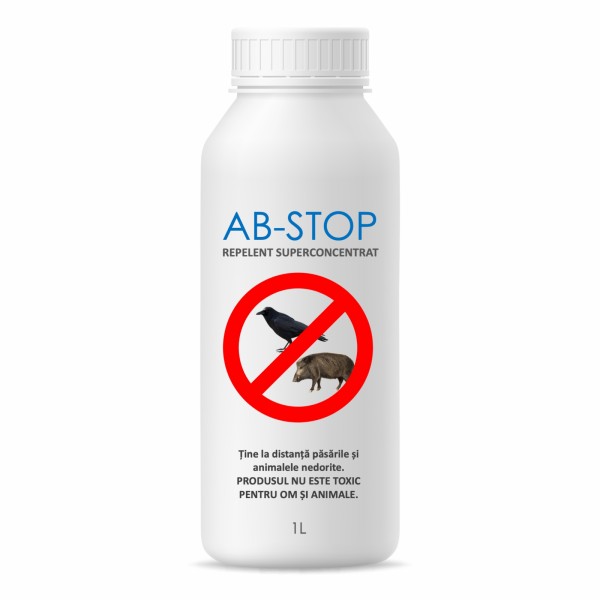Repelent sub forma de gel superconcentrat impotriva pasarilor si animalelor AB-STOP, 1 litru, SemPlus