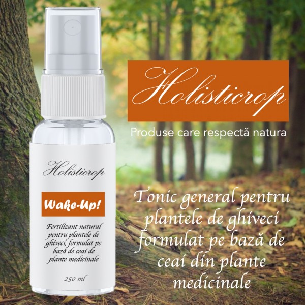 Tonic holistic general pentru plantele crescute in ghiveci Wake-up, 250 ml, SemPlus