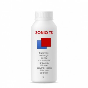 Tratament antifungic pentru samanta de grau, orz, triticale, porumb, rapita si floarea soarelui, Soniq TS, 1 litru, SemPlus