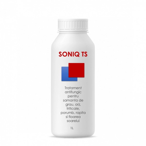 Tratament antifungic pentru samanta de grau, orz, triticale, porumb, rapita si floarea soarelui, Soniq TS, 1 litru, SemPlus