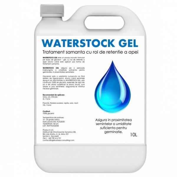 Tratament samanta cu rol de retentie a apei, Waterstock Gel, 10 litri, SemPlus