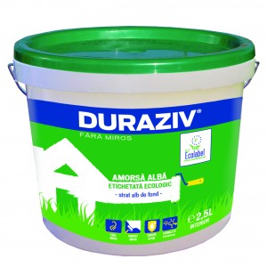 Amorsa ecologica alba 2 in 1, Duraziv Fara Miros, 1 litru, Duraziv