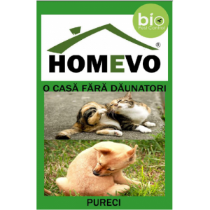 Pulbere bio impotriva puricilor pentru animale, 50 grame, Homevo