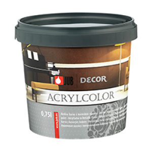 Vopsea acrilica Decor Acrylcolor, culoare argintiu, 0,75 litri, Jub
