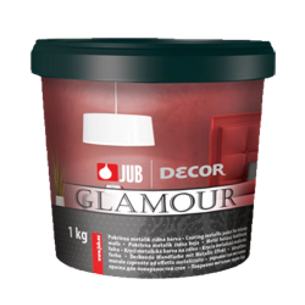 Vopsea de perete metalică Decor Glamour, argintiu, 650 ml, Jub