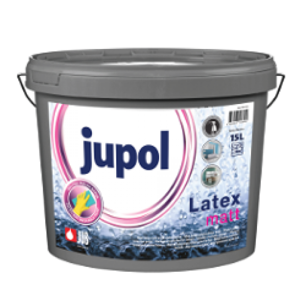 Vopsea de interior Jupol Latex Mat 1001, 15 l, Jub