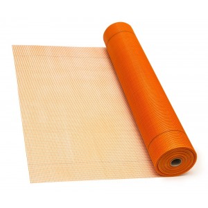 Plasa de armare fibra de sticla portocalie, 145 g/mp
