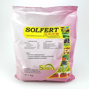 Ingrasamant foliar Solfert 30-10-10+ME, 1 Kg