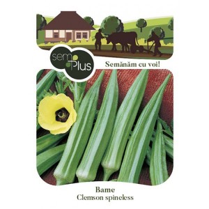 Seminte de bame Clemson Spineless, 4 grame, SemPlus