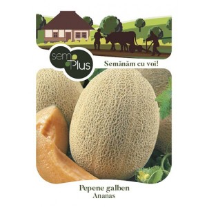 Seminte de pepene galben ananas, 2 grame, SemPlus