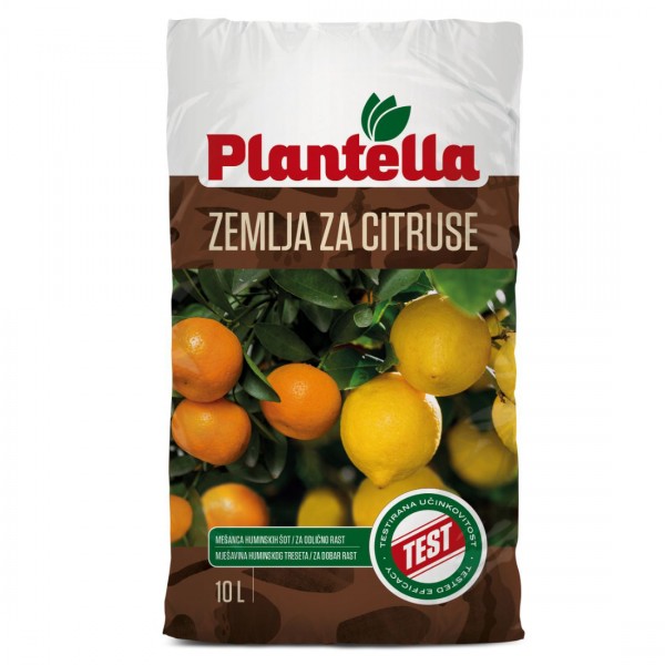 Substrat de turba pentru citrice, 10 litri, Plantella