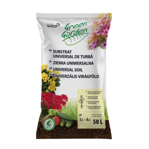 Substrat de turba Green Garden, pentru semanat si rasadit, 50 litri, Vaco